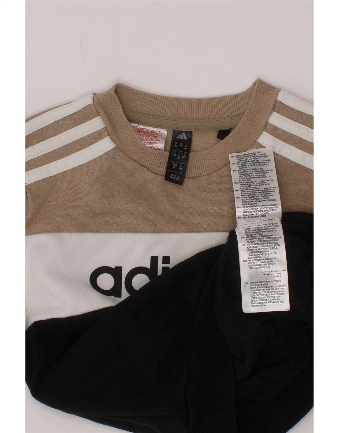 Adidas Boys Graphic Sweatshirt Jumper 3-4 år Flerfarvet Colourblock