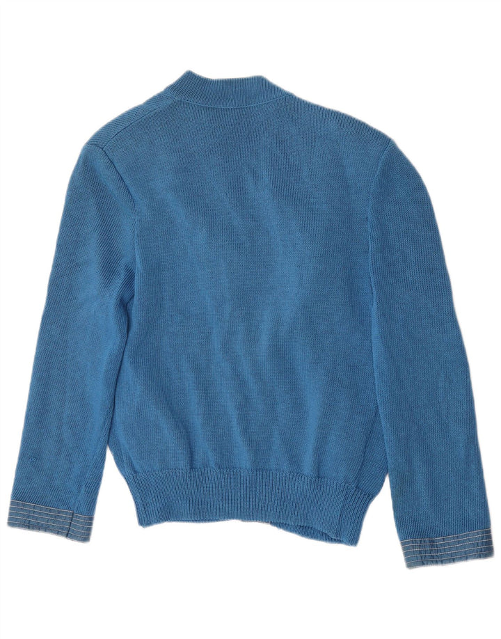 Vintage dame cardigan sweater IT 44 Medium Blue Wool