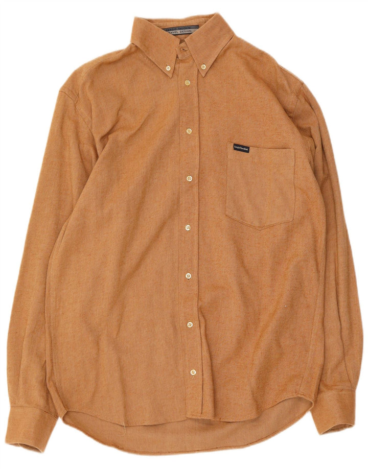SERGIO TACCHINI Flannelskjorte til mænd Medium Beige Bomuld