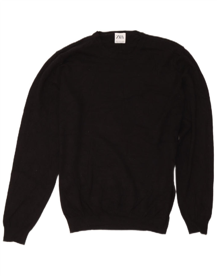 Zara Dame Jumper Sweater UK 14 Stor Sort