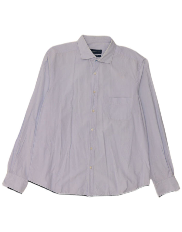 Massimo Dutti Herre Casual Fit skjorte 2XL Blå nålestribet