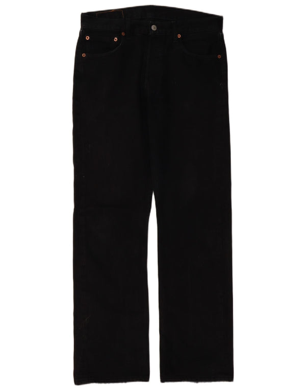 LEVI'S Herre 501 Straight Jeans W32 L31 Sort
