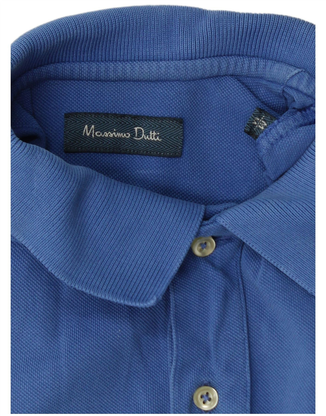 MASSIMO DUTTI Herre poloshirt Medium Blue