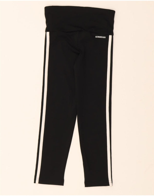 Adidas Girls Aeroready Leggings 7-8 år Sort polyester