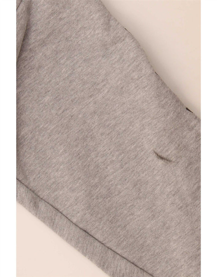 Adidas Graphic Oversized Hoodie Jumper UK 12 Medium Grey Bomuld