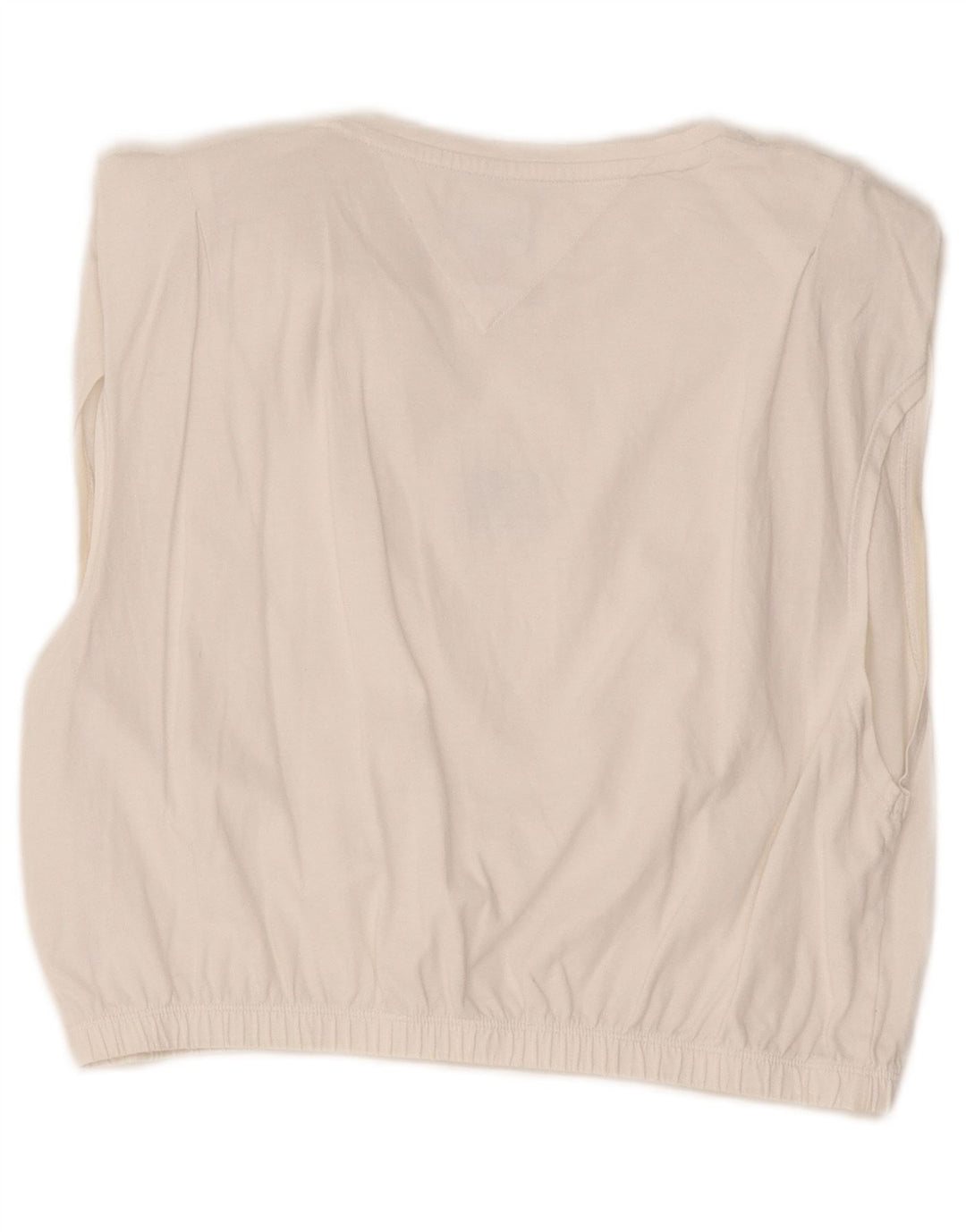 Tommy Hilfiger Dame Crop Vest Top UK 14 Large White