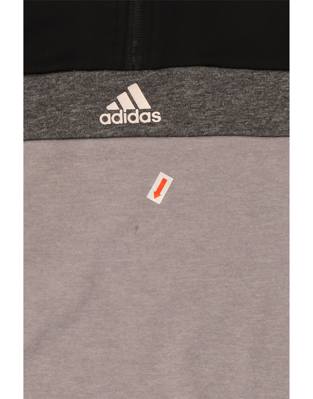 ADIDAS Boys Climalite Sweatshirt Jumper 13-14 Years Black Colourblock