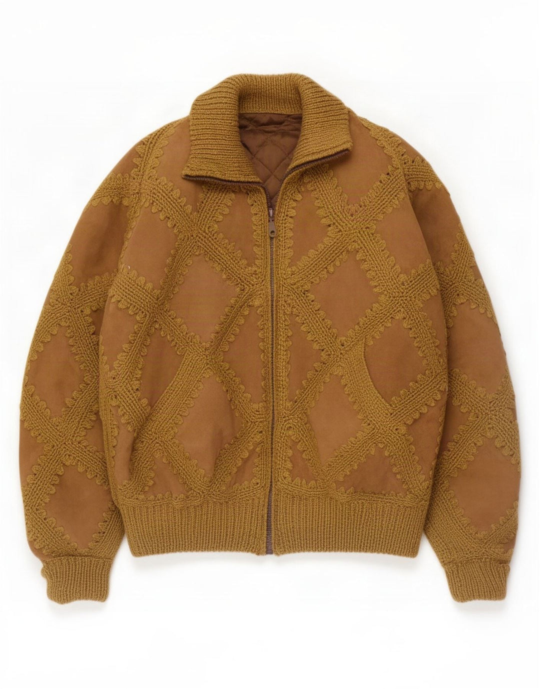 Vintage Dame Ruskind Bomber Jacket UK 18 XL Brun