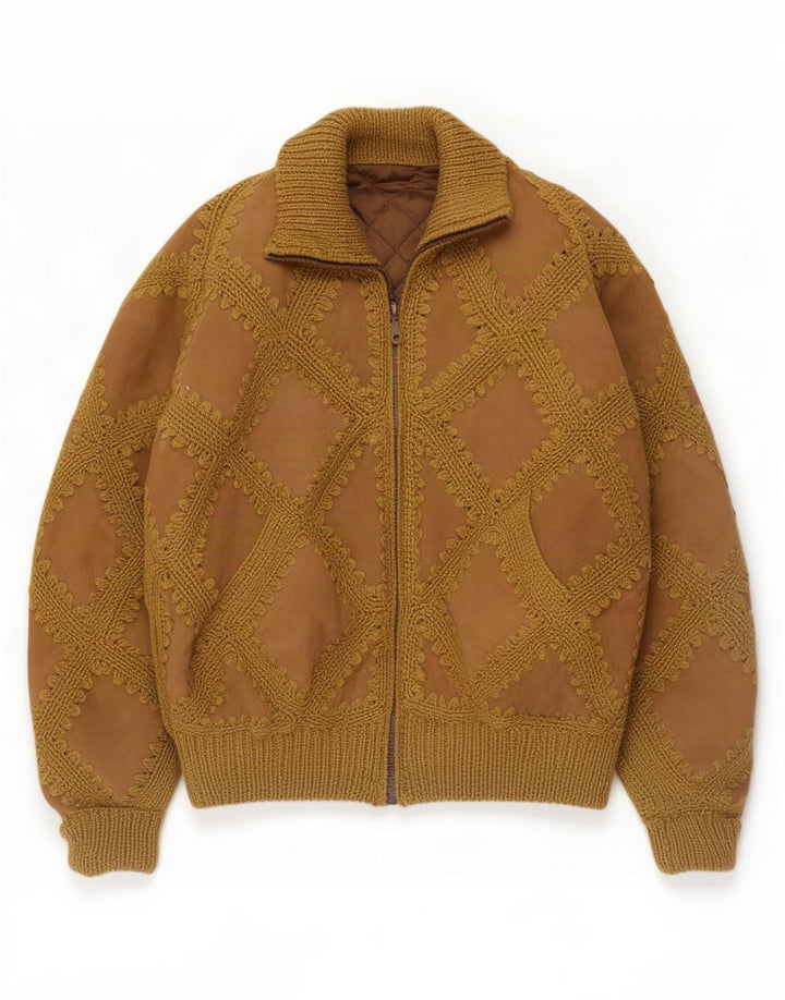 Vintage Dame Ruskind Bomber Jacket UK 18 XL Brun