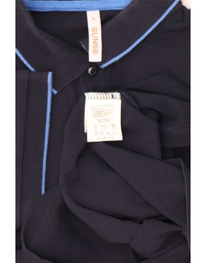 Sun68 Herre poloshirt Medium marineblå bomuld