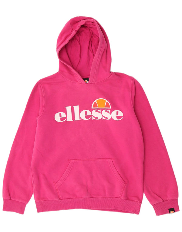 Ellesse Girls Graphic Relaxed Fit hættetrøjetrøje 12-13 år Pink Bomuld