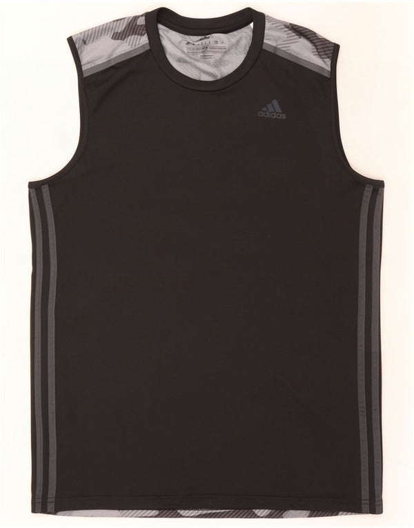 Adidas Herre Climacool Vest Top Stor Sort Camouflage Polyester