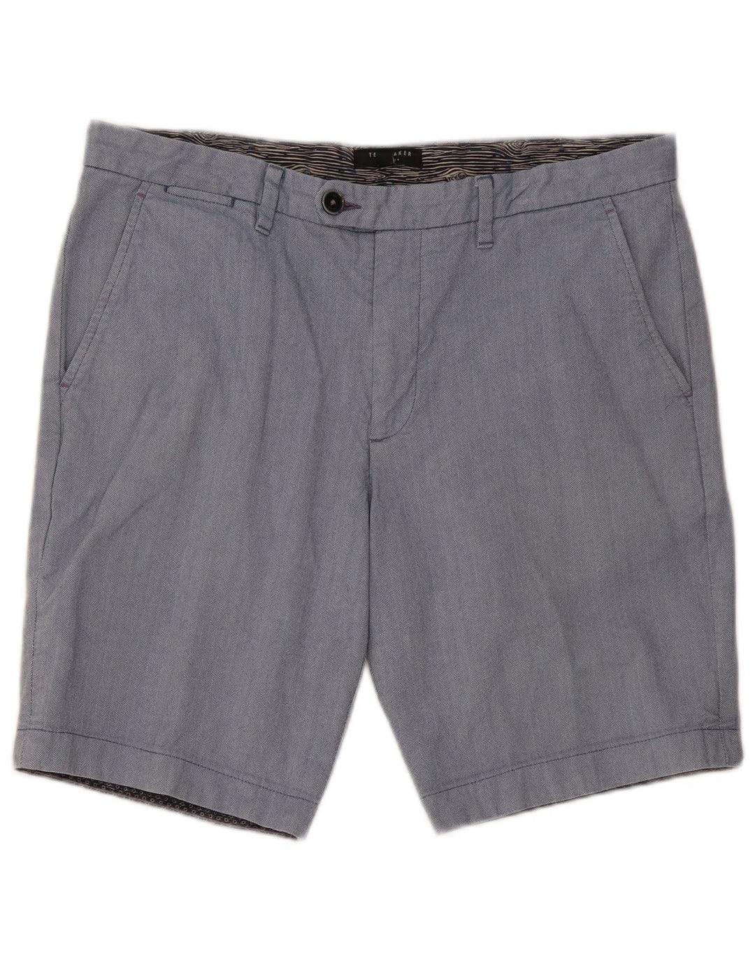 Ted Baker Herre Chino Shorts W34 Large Blue Sildeben Bomuld