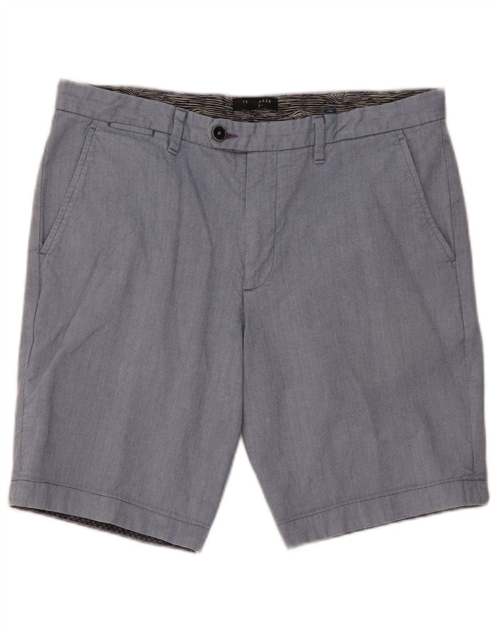 Ted Baker Herre Chino Shorts W34 Large Blue Sildeben Bomuld