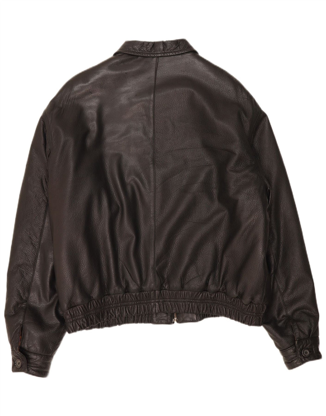 Vintage herre læderjakke IT 56 3XL Sort