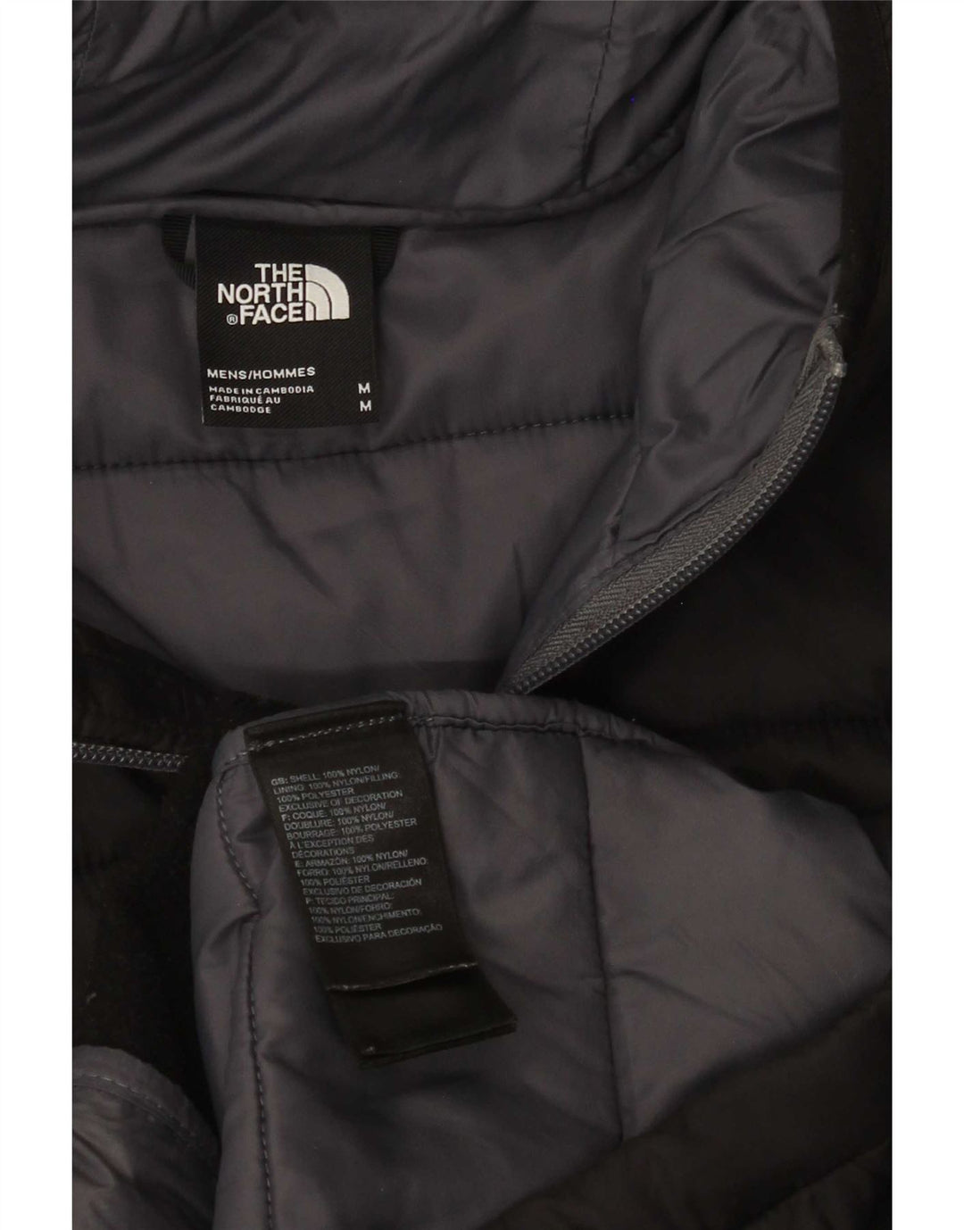 The North Face Herre hættepolstret jakke UK 38 Medium Sort Polyester