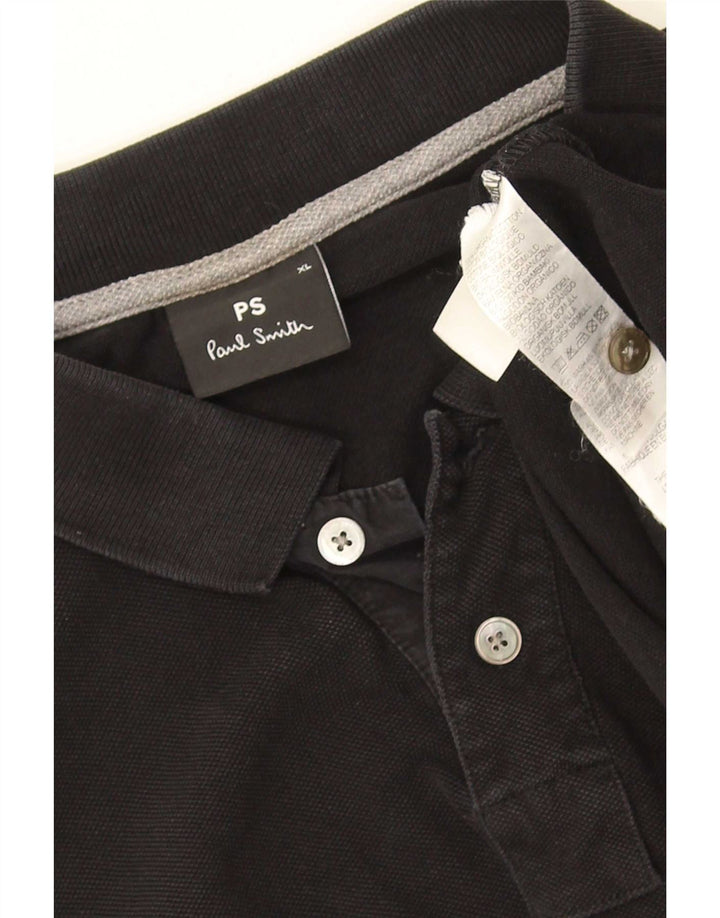 Paul Smith herre poloshirt XL sort bomuld