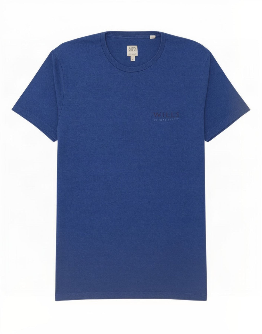 Jack Wills Herre grafisk T-shirt Top mellemblå bomuld