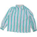 SOMMERMANN Womens Shirt Blouse IT 48 XL Blue Striped Vintage Sommermann and Second-Hand Sommermann from Messina Hembry 