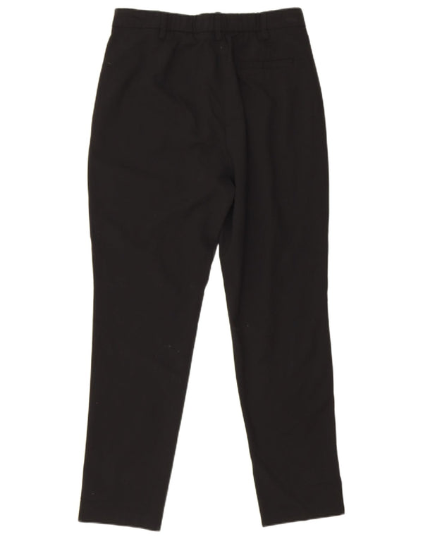 Marks & Spencer Womens Slim Casual Trousers UK 10 Small W28 L26 Black