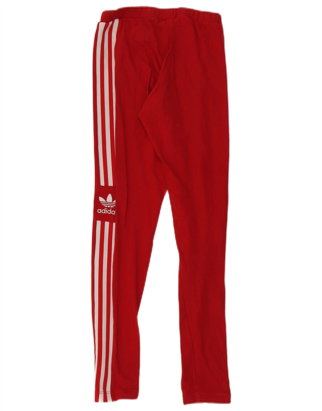 Adidas Dame Grafiske Leggings UK 8 Small Red Bomuld