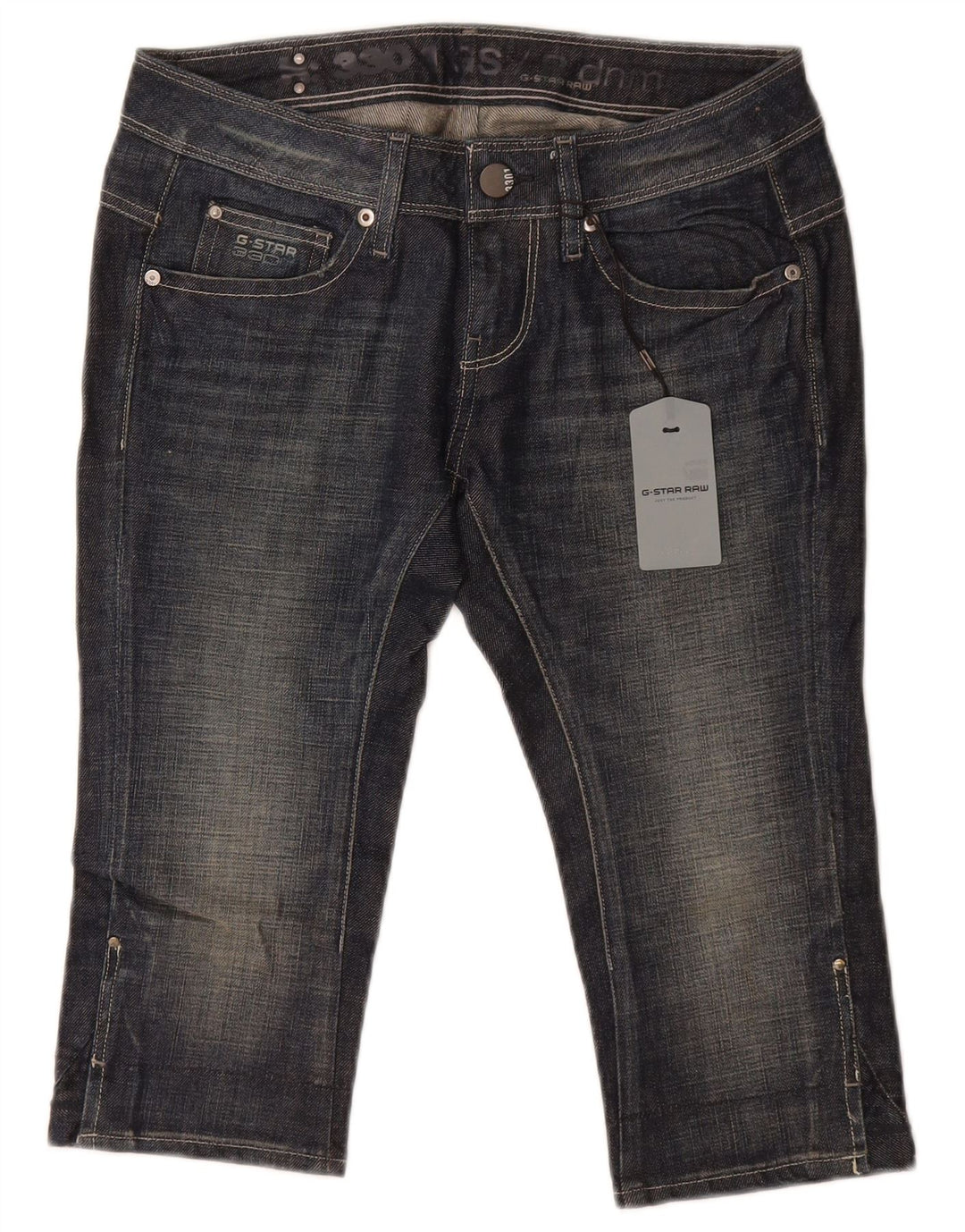 G-Star Dame Capri Jeans W28 L17 Blå Bomuld