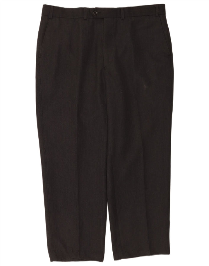 Marks & Spencer Straight Suit Bukser til mænd W40 L28 Grå polyester