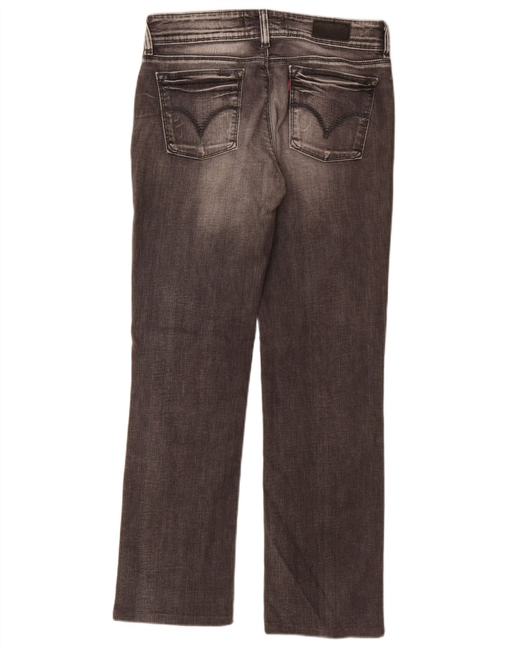 Levi's Dame 570 Straight Jeans W32 L34 Grå Bomuld