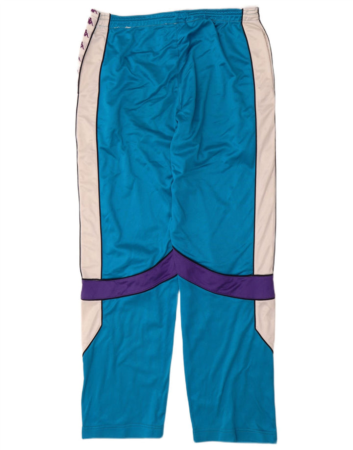 Kappa Herre grafisk træningsdragt Bukser Large Blue Colourblock Triacetat