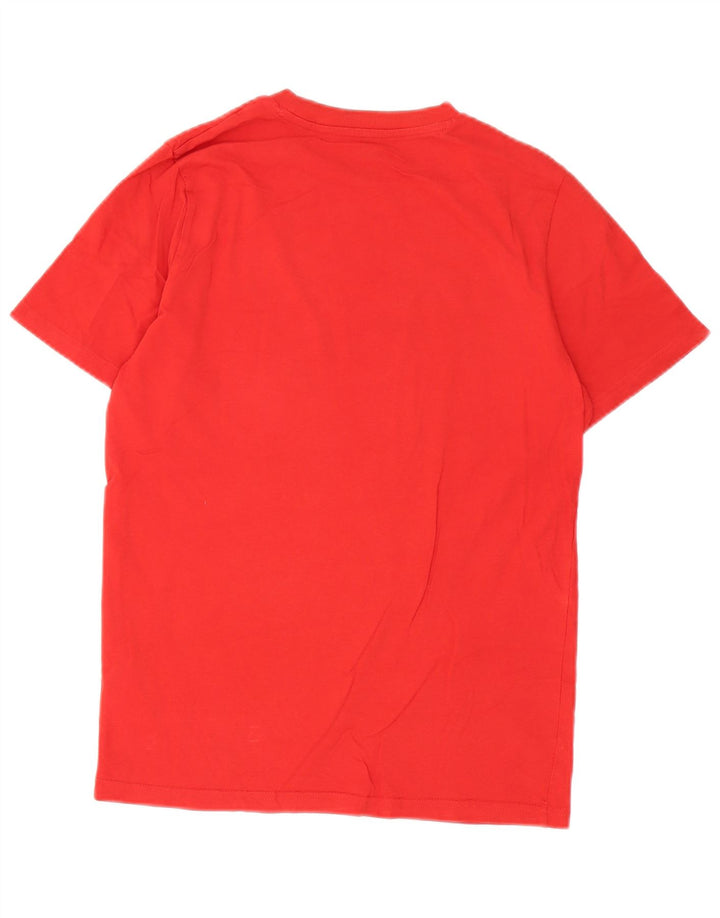 Puma Herre Grafisk T-Shirt Top Lille Rød Bomuld