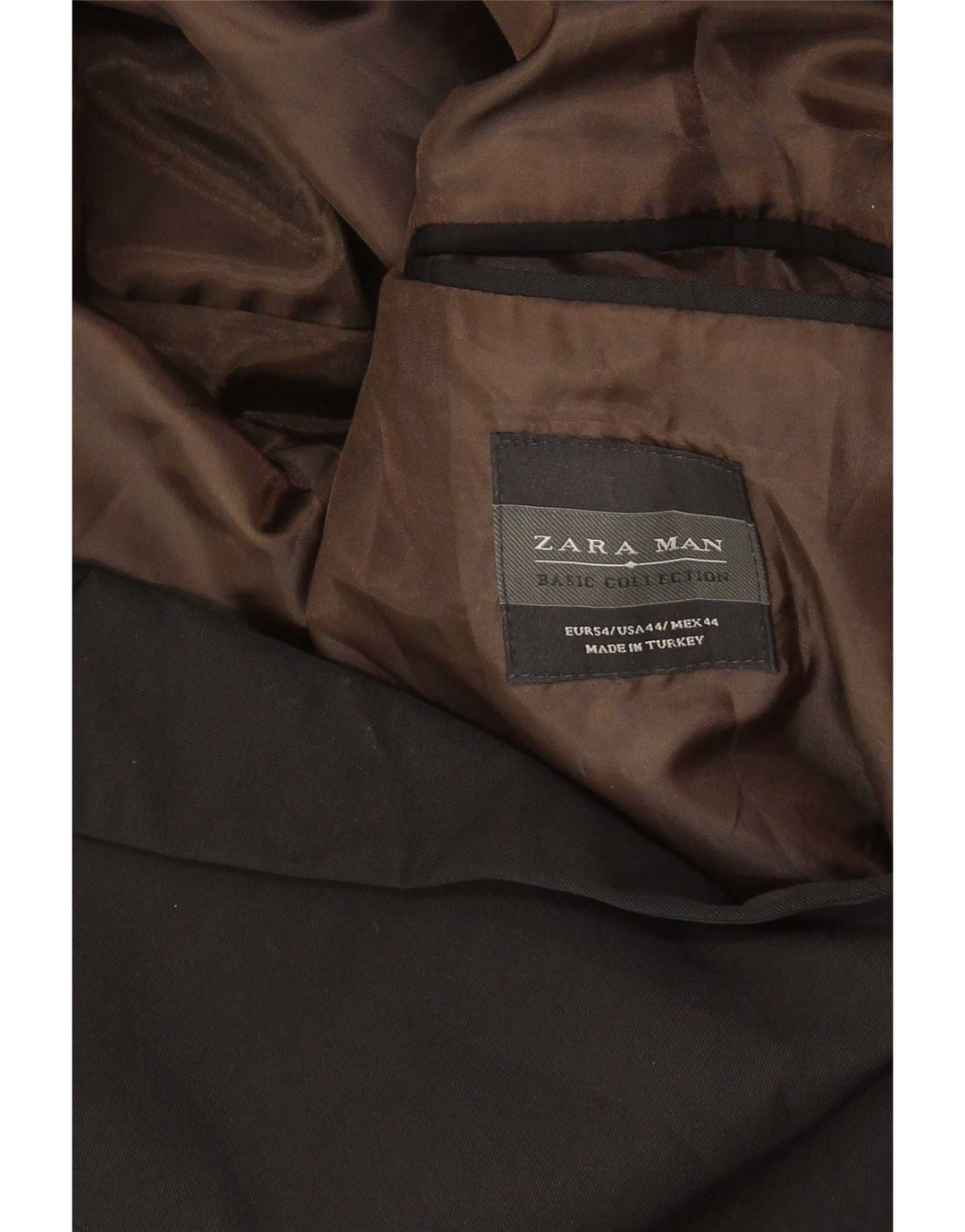 Zara Herre 2-knaps blazerjakke EU 54 XL Sort bomuld