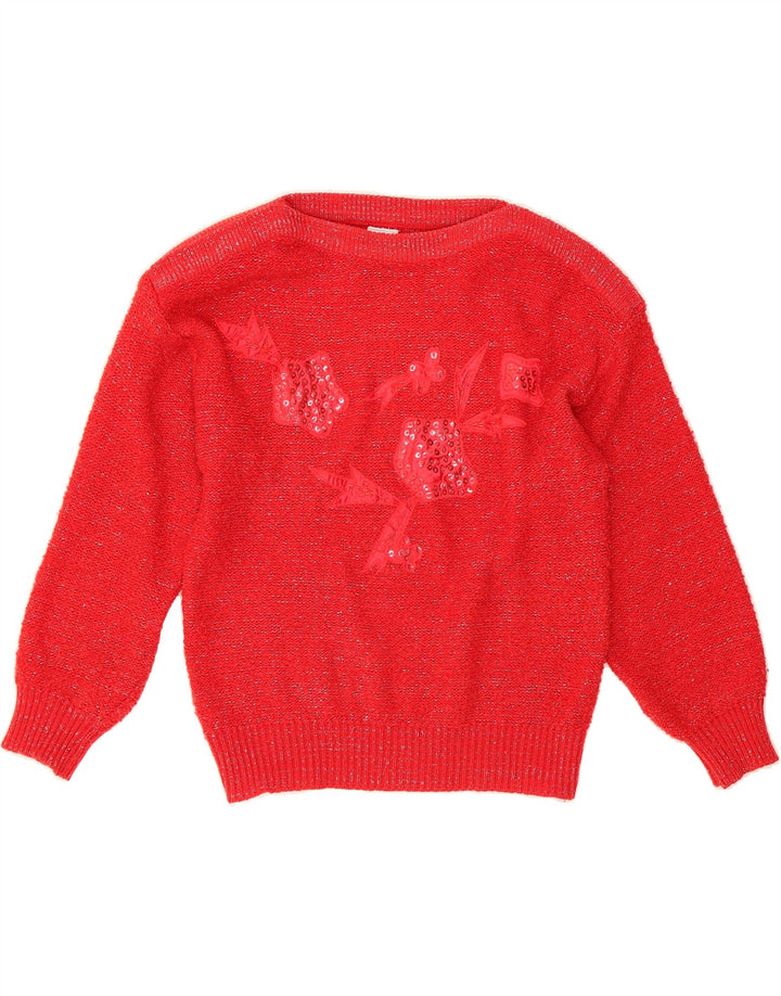 C&A Womens Boat Neck Jumper Sweater EU 44 XL Red Acrylic Vintage C&A and Second-Hand C&A from Messina Hembry 