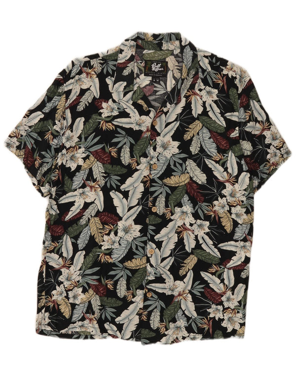 Pull & Bear Herre Hawaii kortærmet skjorte Medium Multicolored Floral