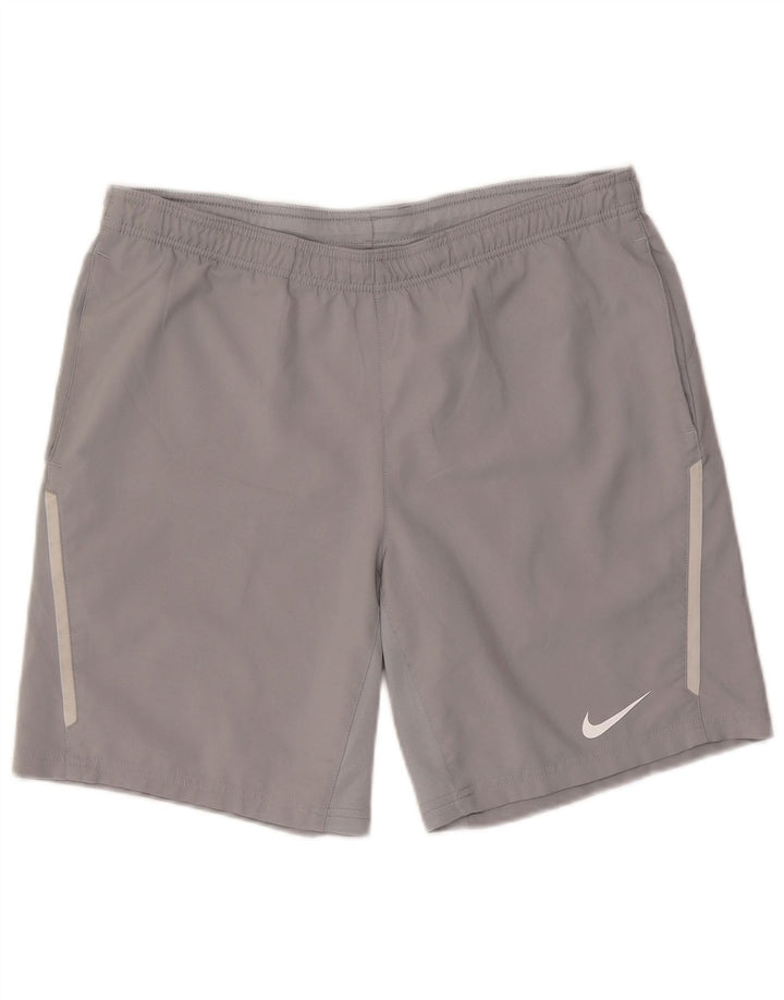 Nike Herre Dri Fit sportsshorts mellemgrå polyester