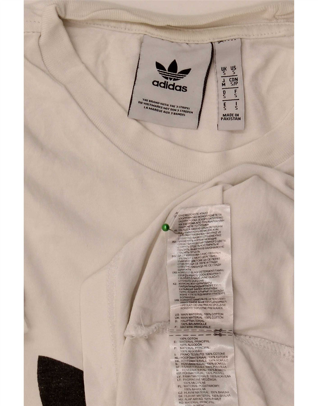 Adidas Grafisk T-shirt top til mænd, lille hvid bomuld