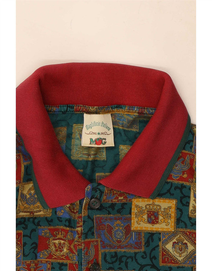 Mango Herre Polo Shirt Stor Flerfarvet Geometrisk