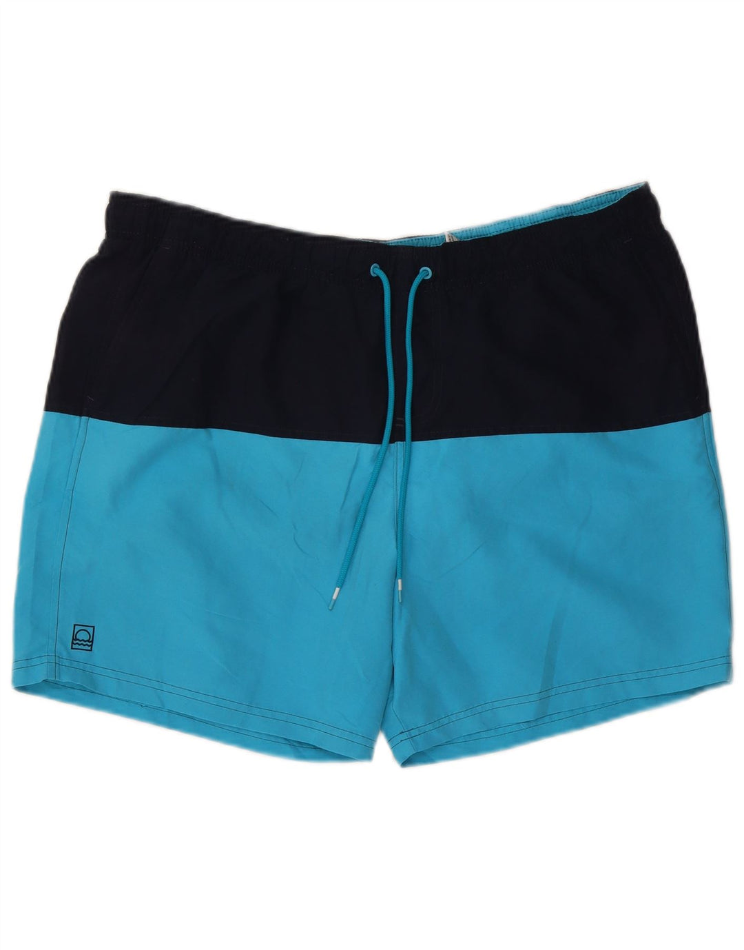 Marks & Spencer Badeshorts til mænd XL Blå Colourblock Polyester
