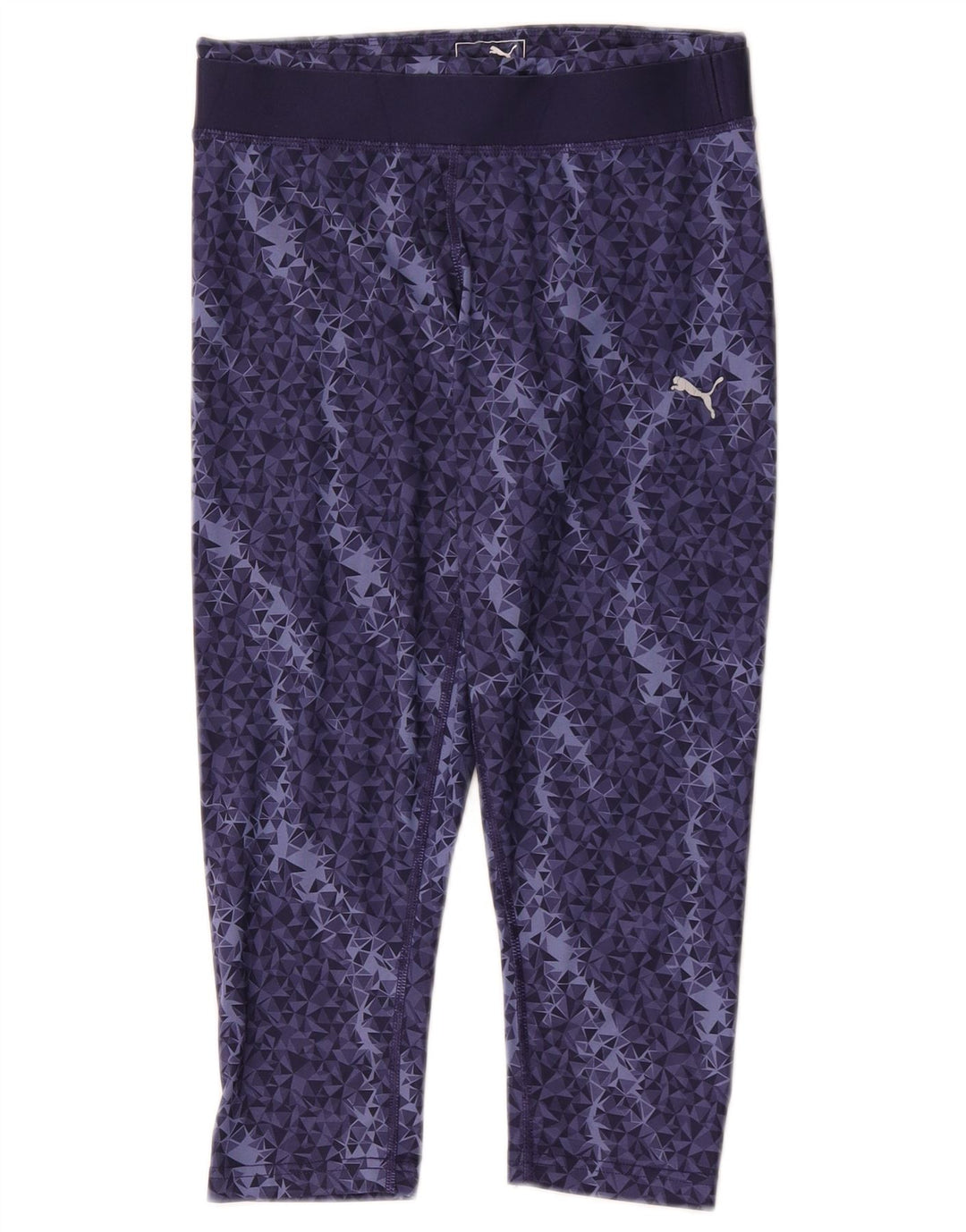 Puma Capri Leggings til kvinder UK 10 Lille marineblå geometrisk polyester