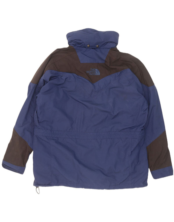 The North Face Regnjakke med hætte til mænd UK 42 XL Blå Colourblock