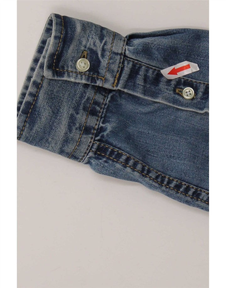 Superdry denimskjorte til mænd XL blå bomuld