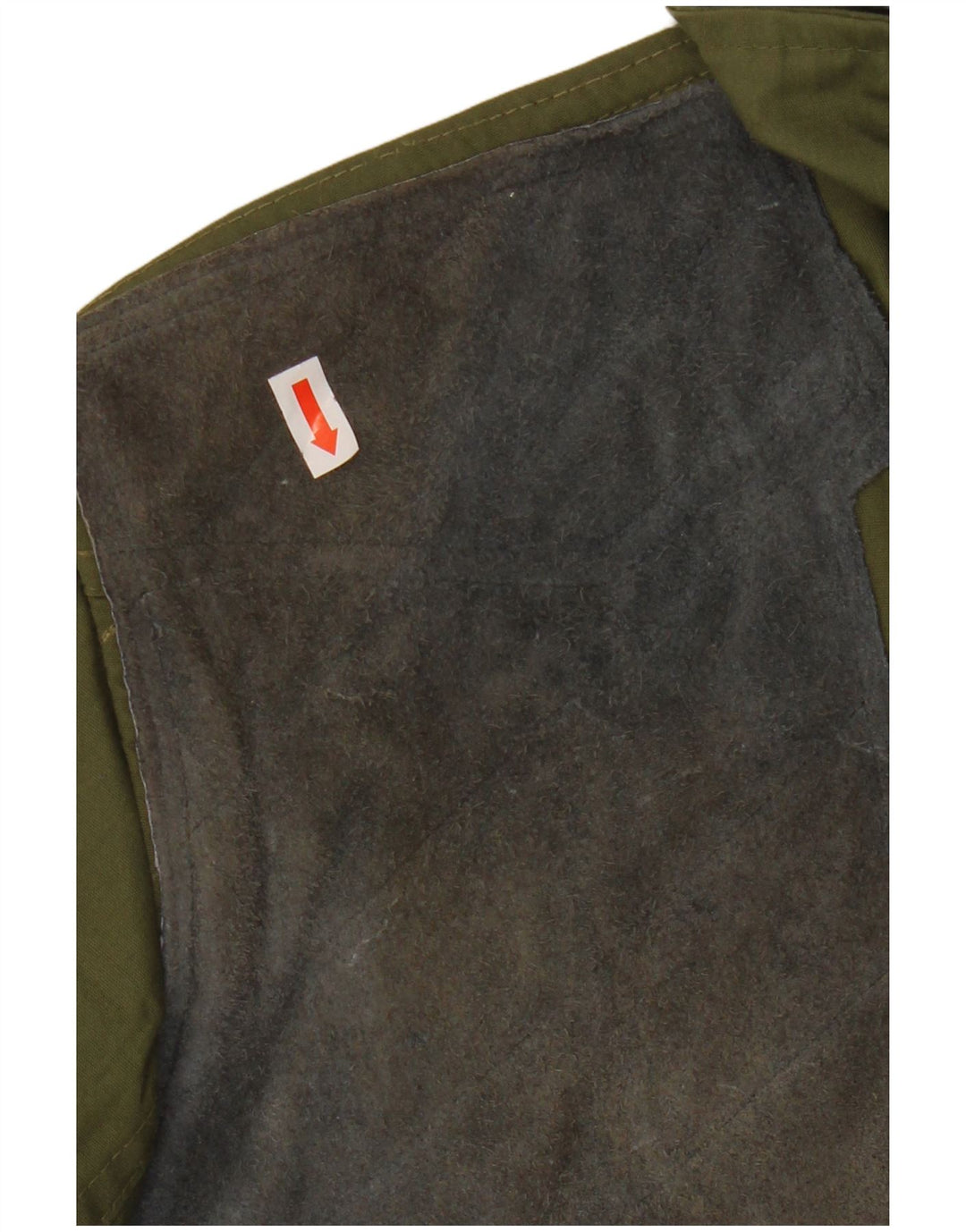 VINTAGE Herre Utility Jacket UK 36 Small Khaki Polyester