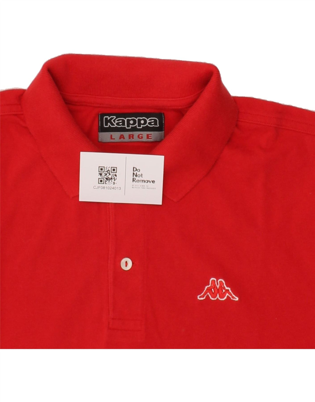 KAPPA Mens Polo Shirt Large Red Cotton Vintage Kappa and Second-Hand Kappa from Messina Hembry 