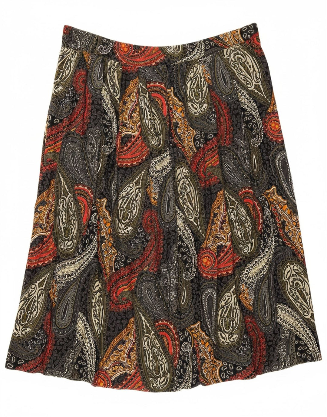 LIBRA Womens A-Line Skirt US 18 2XL W38 Multicoloured Paisley Viscose