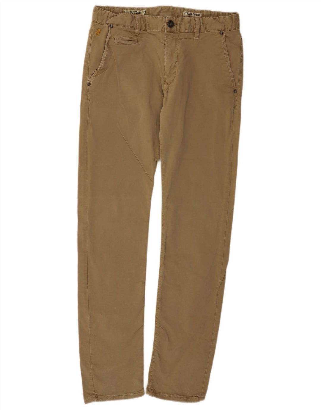 Marlboro Classics Dame Regular Tapered Chino Bukser W32 L34 Beige