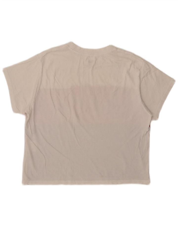 Levi's Womens Crop Grafisk T-Shirt Top UK 10 Small Multicolored