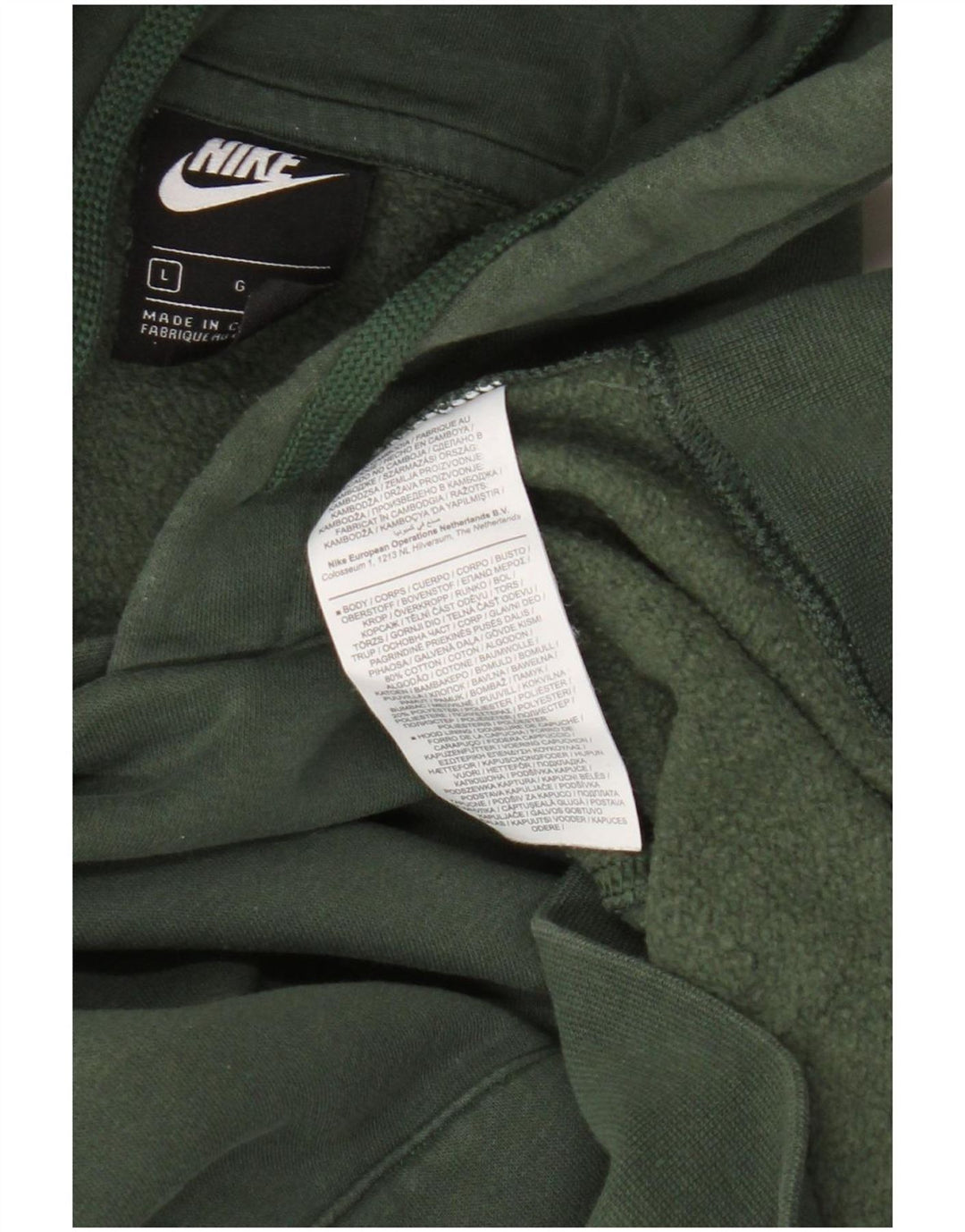 Nike Herre hættetrøje Jumper Large Grøn Bomuld
