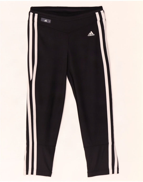 Adidas Womens Climacool Capri Leggings UK 10 Small Black Polyamide