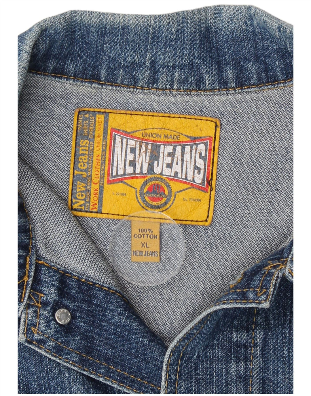 Nye jeans Dame denimjakke UK 18 XL Blå Bomuld