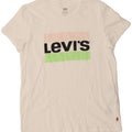 LEVI'S Womens Graphic T-Shirt Top UK 12 Medium White Cotton Vintage Levi's and Second-Hand Levi's from Messina Hembry 