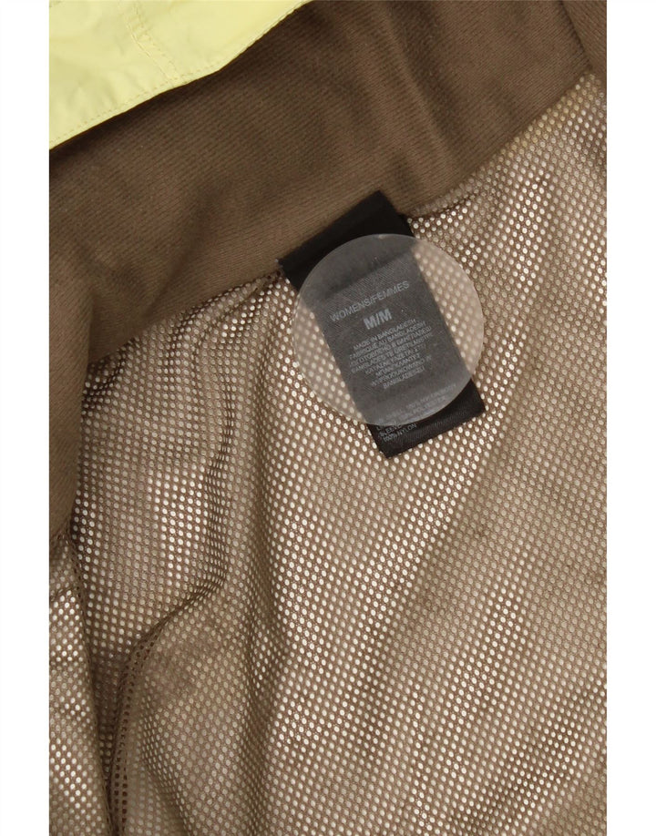 The North Face Regnjakke med hætte til kvinder UK 14 Medium Gul Nylon